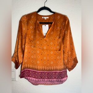 DR2 Orange and Pink Women's Blouse